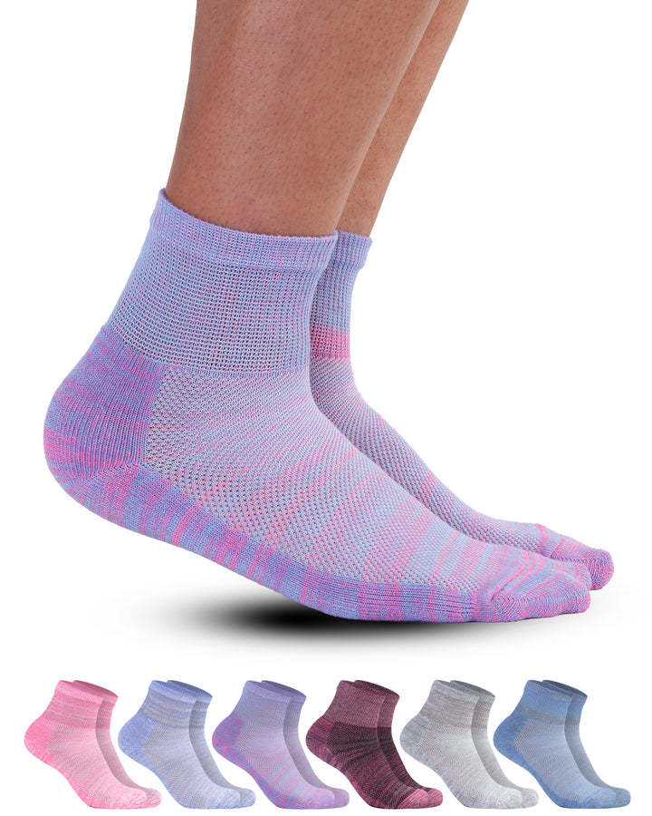 Colorful socks with a white background