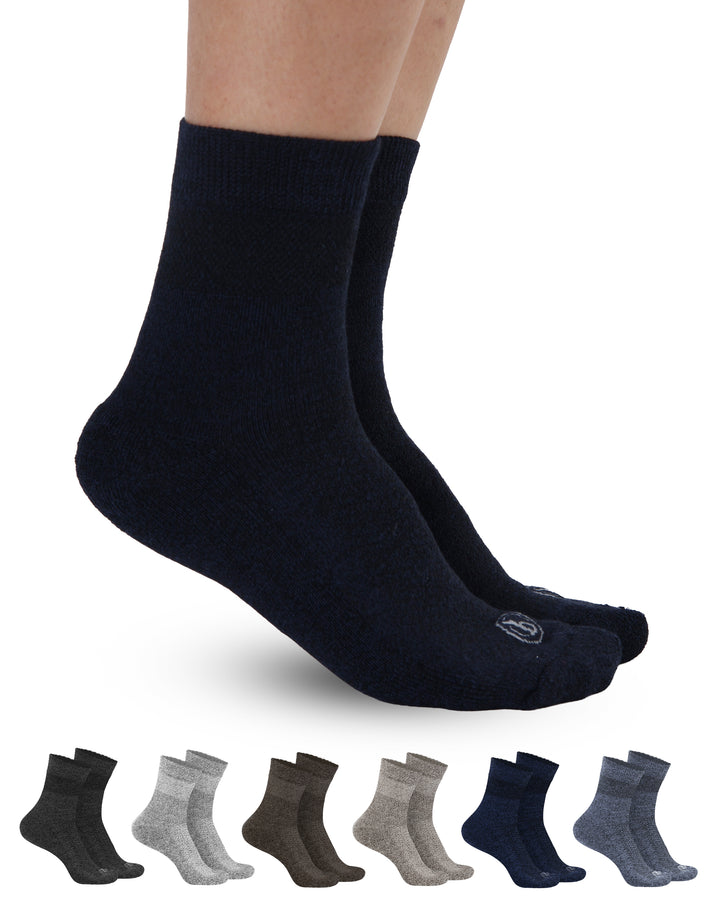 Black socks with a row of gray and black socks below on a white background