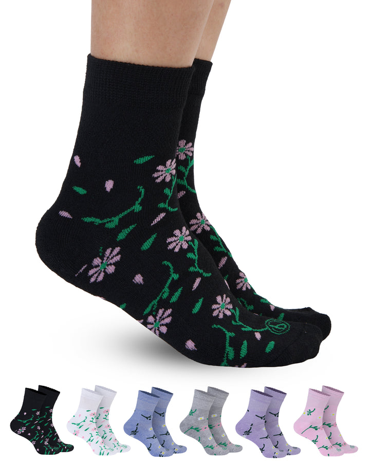 Pembrook Ankle Diabetic Socks for Women &amp; Men - 6 Pairs