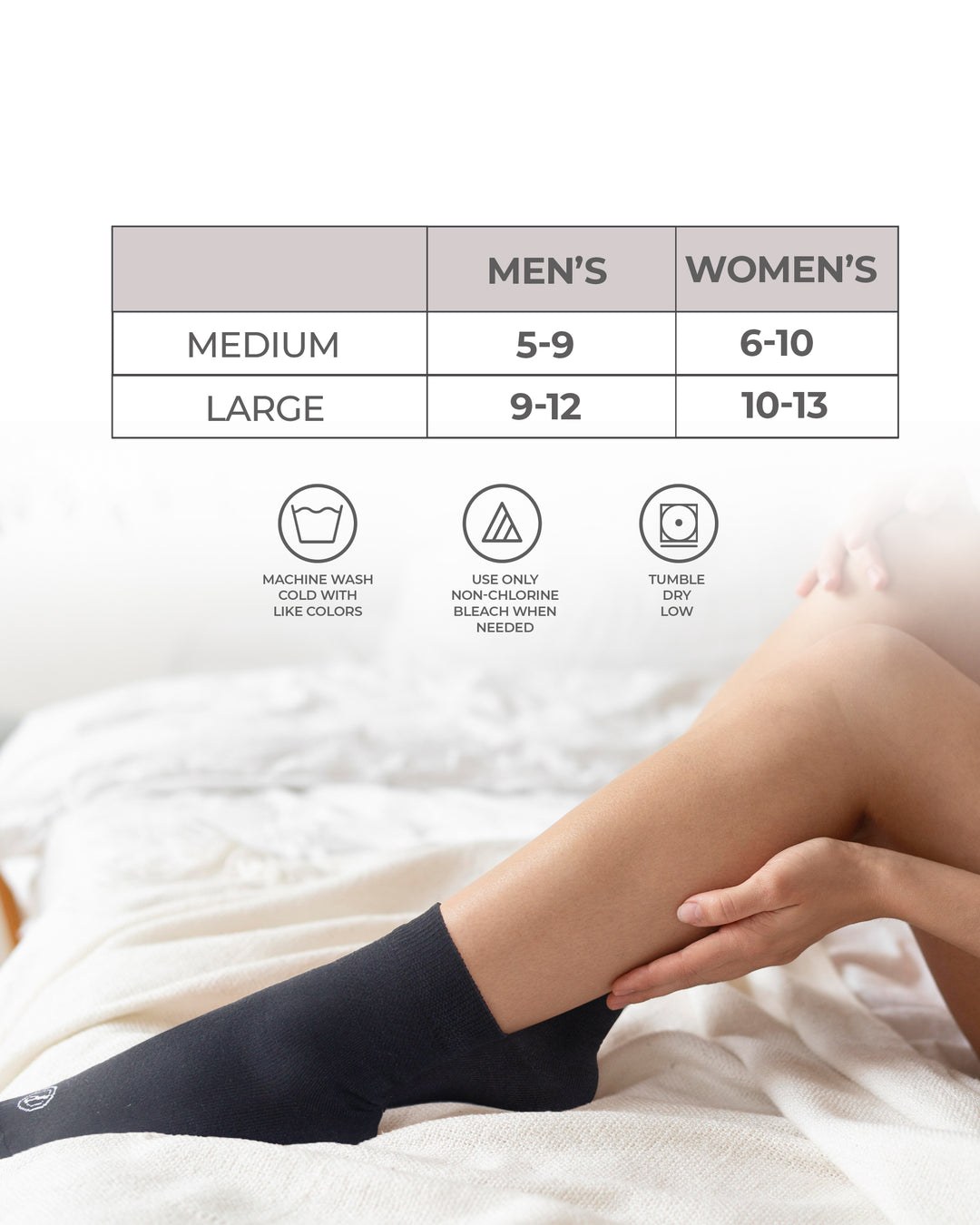 Pembrook Ankle Diabetic Socks for Women &amp; Men - 6 Pairs