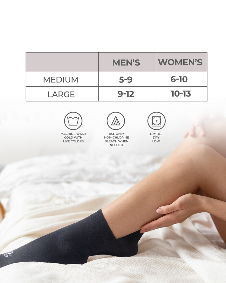 Pembrook Ankle Diabetic Socks for Women &amp; Men - 6 Pairs