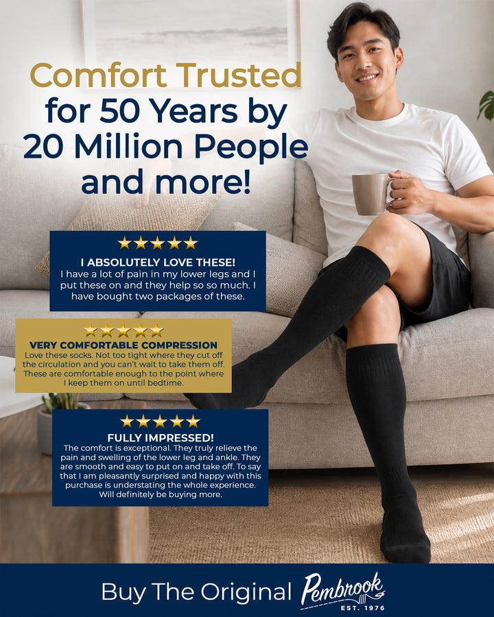 Pembrook Merino Wool Compression Socks