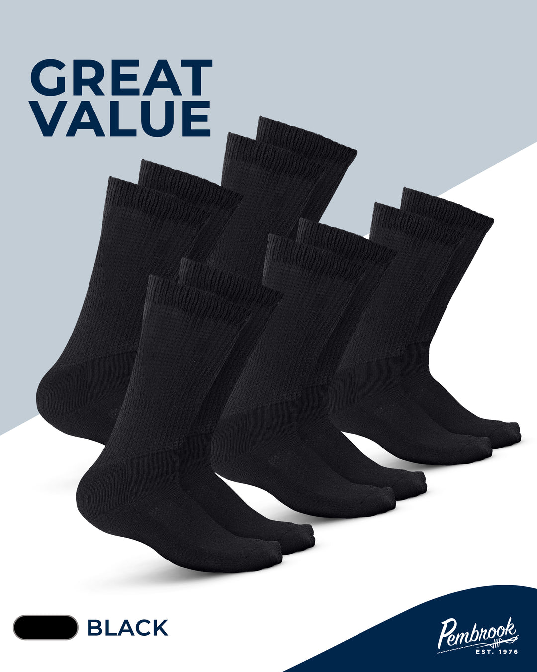 Set of black socks with &